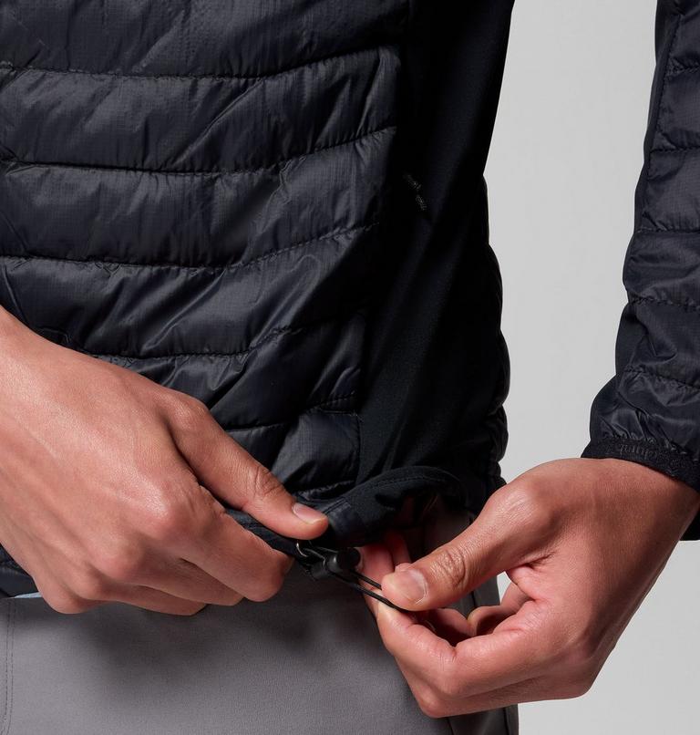 Chaqueta acolchada híbrida con capucha Powder Pass para hombre, Color: Black, image 8