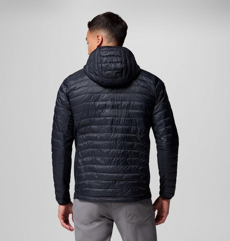 Chaqueta acolchada híbrida con capucha Powder Pass para hombre, Color: Black, image 3