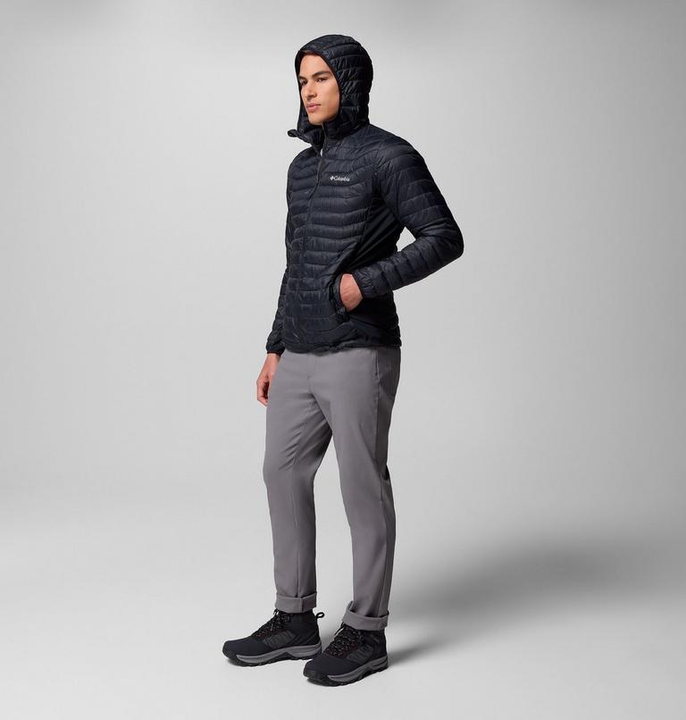 Chaqueta acolchada híbrida con capucha Powder Pass para hombre, Color: Black, image 9
