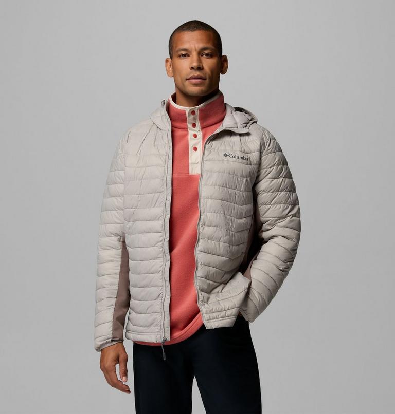 Powder Pass Hybrid Hooded Jacket, Color: Flint Grey, Iron, image 5