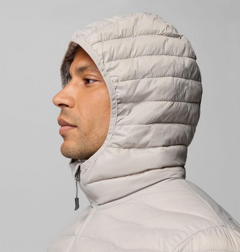 Powder Pass Hybrid Hooded Jacket, Color: Flint Grey, Iron, image 7