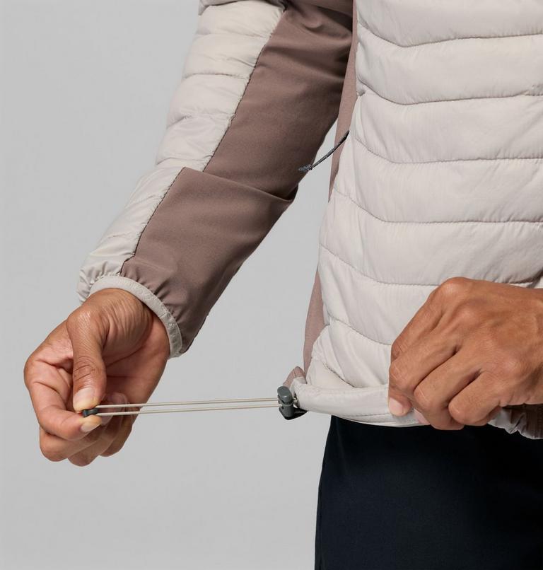 Powder Pass Hybrid Hooded Jacket, Color: Flint Grey, Iron, image 8