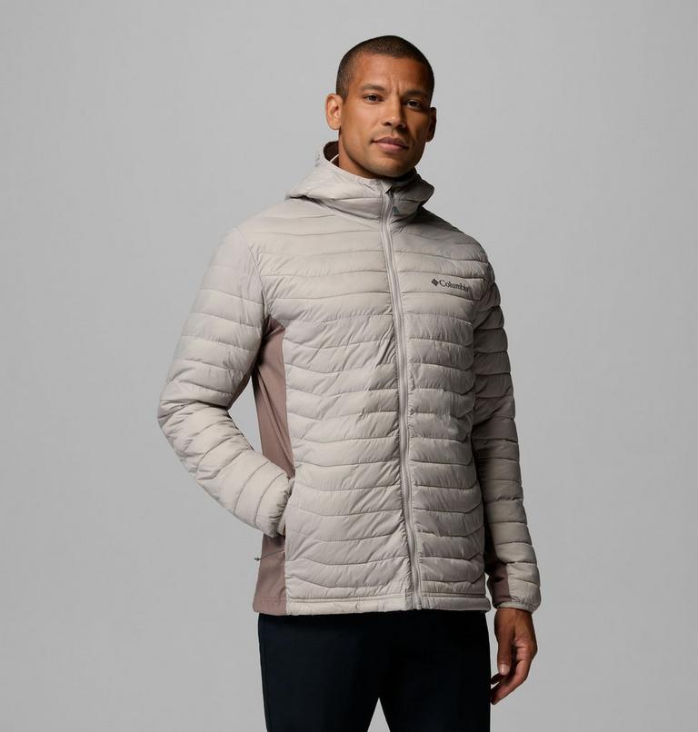 Powder Pass Hybrid Hooded Jacket, Color: Flint Grey, Iron, image 1