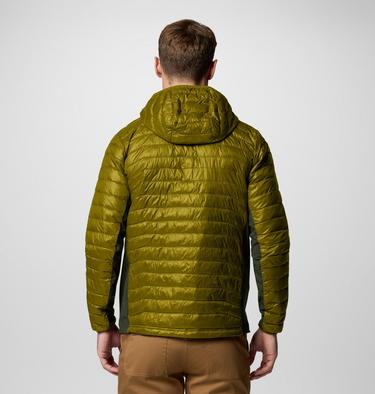 Powder Pass Hybrid Puffer-Jacke mit Kapuze f&uuml;r M&auml;nner, Color: Mossy Green, Greenscape, image 3