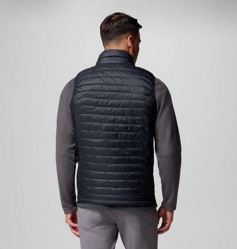 Men's Powder Pass Hybrid Puffer Gilet, Color: Black, image 3