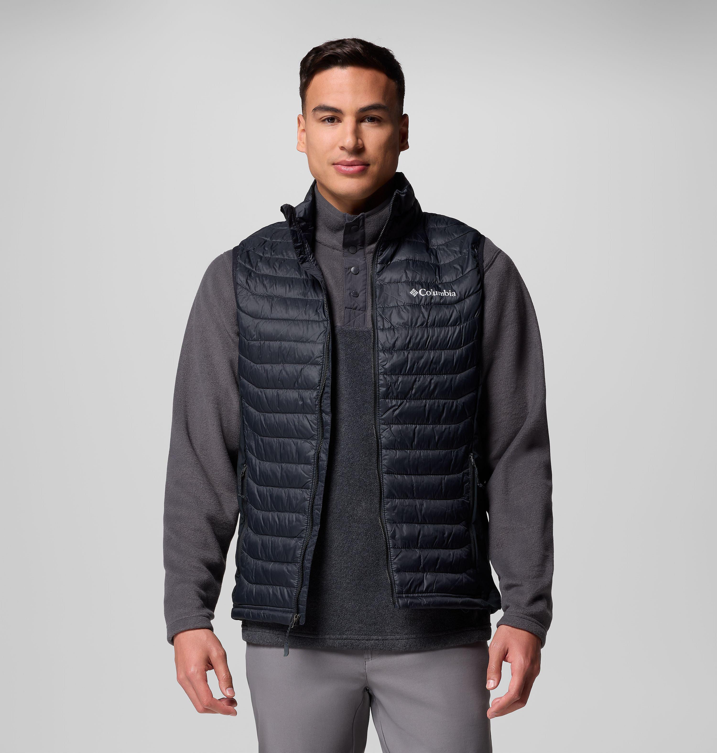 Columbia Sportswear Men's Black Columbia - Powder Pass™ Hybrid Puffer Gilet - Xxl