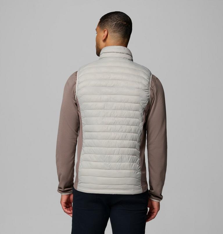 Men's Powder Pass Hybrid Puffer Gilet, Color: Flint Grey, Iron, image 3