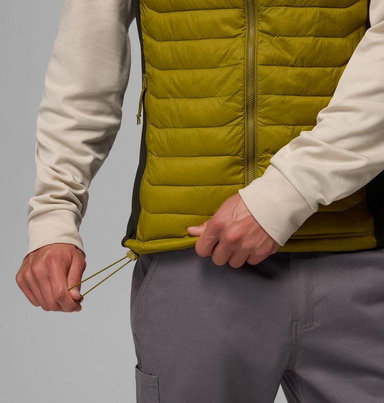 Powder Pass Hybrid Puffer-Weste f&uuml;r M&auml;nner, Color: Mossy Green, Greenscape, image 7