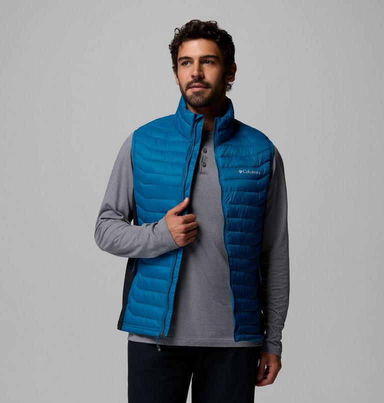 Powder Pass Hybrid Vest, Color: Phoenix Blue, Black, image 5