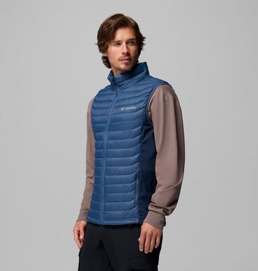 Doudoune Hybride Sans Manches Powder Pass Homme, Color: Dark Mountain, Collegiate Navy, image 20
