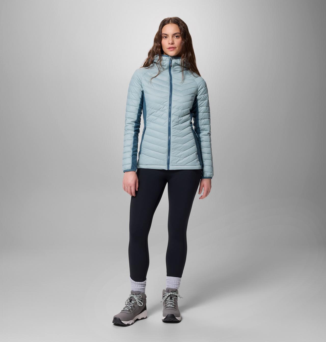 Femme Manteau à capuchon hybride Powder Pass™ II 2