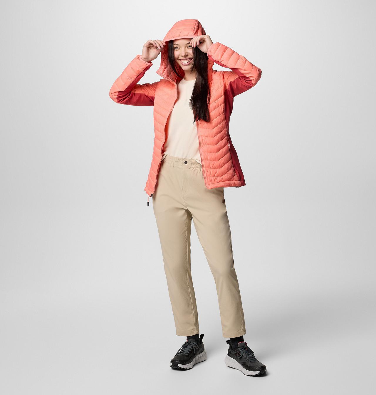 Femme Manteau à capuchon hybride Powder Pass™ II 7