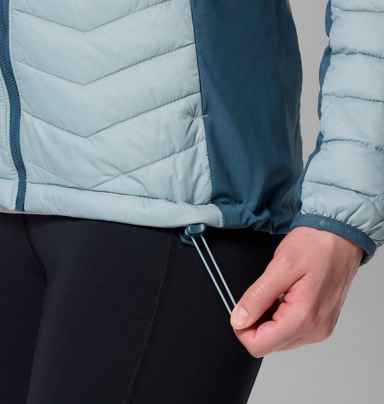 Powder Pass II Hybrid Hooded Jacket, Color: Crushed Blue, Everblue, image 7