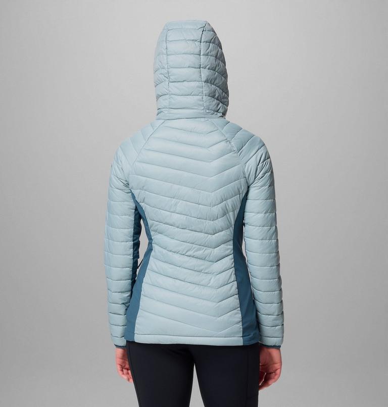 Powder Pass II Hybrid Hooded Jacket, Color: Crushed Blue, Everblue, image 3