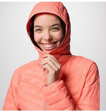 Doudoune Hybride à Capuche Powder Pass II Femme, Color: Alpenglow, Daredevil, image 8