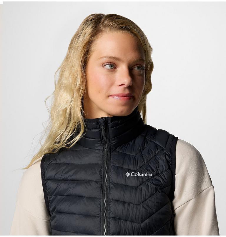 Women's Powder Pass II Hybrid Puffer Gilet, Color: Black, image 4