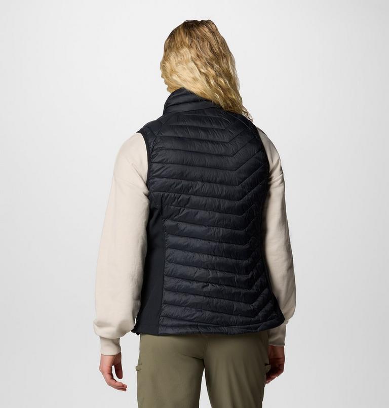Women's Powder Pass II Hybrid Puffer Gilet, Color: Black, image 2