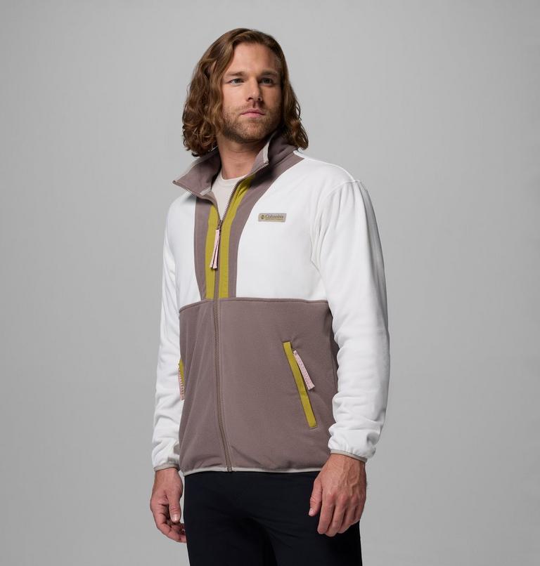 Men's Backbowl II Lightweight Fleece Jacket, Color: Sea Salt, Iron, Peppercorn, Pink Agate, , image 4