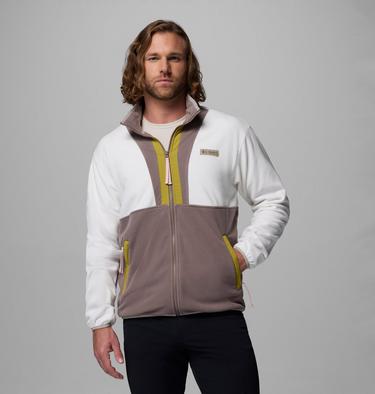 Men's Backbowl II Lightweight Full Zip Fleece Jacket, Color: Sea Salt, Iron, Peppercorn, Pink Agate, , image 5