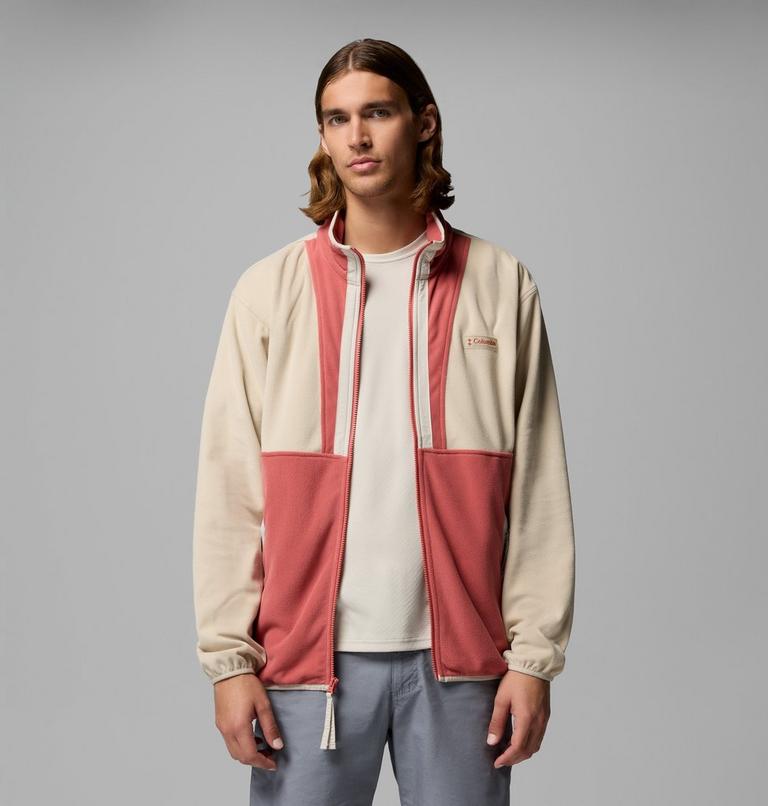 Men's Backbowl II Lightweight Fleece Jacket, Color: Ancient Fossil, Washed Red, Dark Stone, image 5