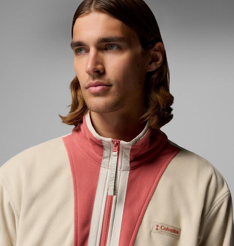 Men's Backbowl II Lightweight Fleece Jacket, Color: Ancient Fossil, Washed Red, Dark Stone, image 6