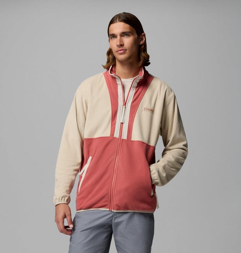 Men's Backbowl II Lightweight Fleece Jacket, Color: Ancient Fossil, Washed Red, Dark Stone, image 1