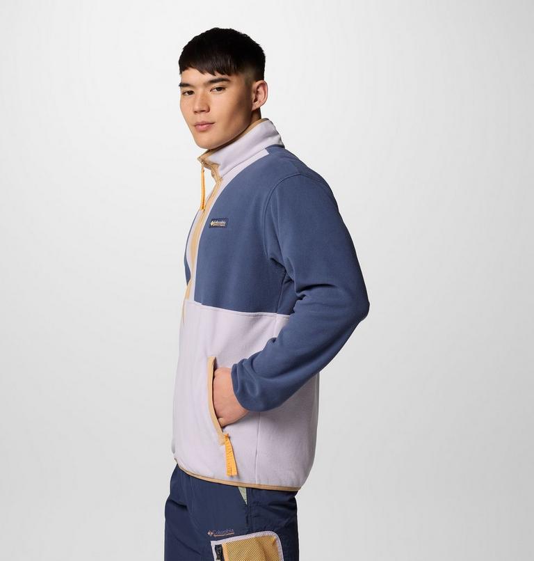 Men's Backbowl II Lightweight Full Zip Fleece Jacket, Color: Nocturnal, Lavender Pearl, image 4