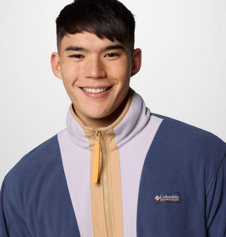 Men's Backbowl II Lightweight Full Zip Fleece Jacket, Color: Nocturnal, Lavender Pearl, image 5