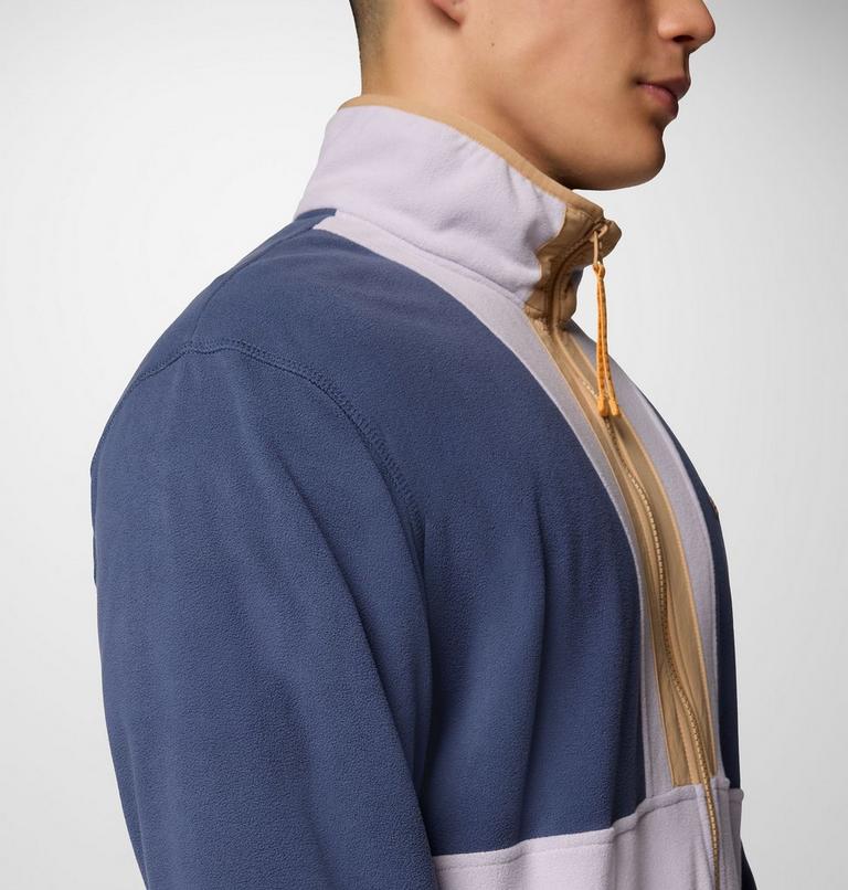 Men's Backbowl II Lightweight Full Zip Fleece Jacket, Color: Nocturnal, Lavender Pearl, image 6