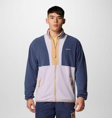 Men's Backbowl II Lightweight Fleece Jacket, Color: Nocturnal, Lavender Pearl, image 5