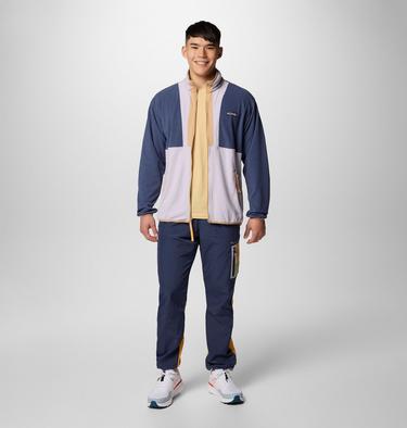 Men's Backbowl II Lightweight Fleece Jacket, Color: Nocturnal, Lavender Pearl, image 6