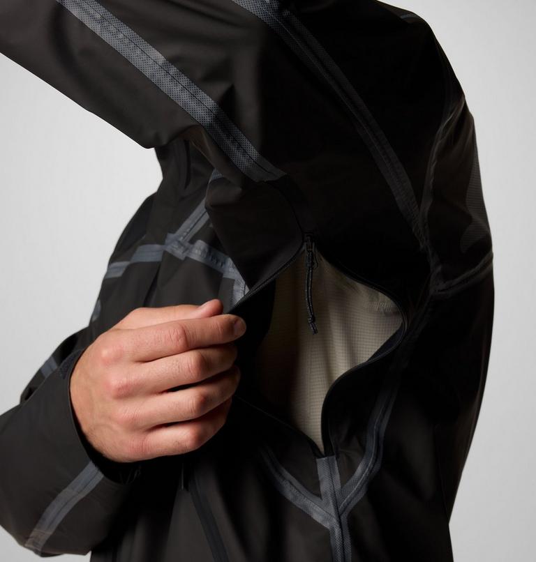 Men's Whistler Peak Waterproof Jacket, Color: Black, image 7
