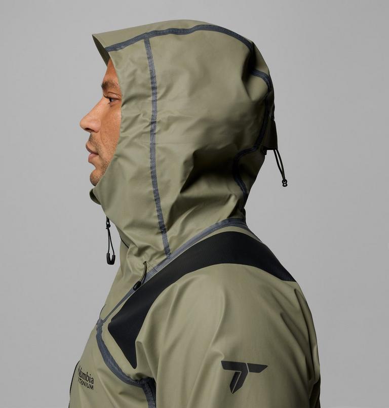 Men's Whistler Peak Waterproof Jacket, Color: Stone Green, image 7