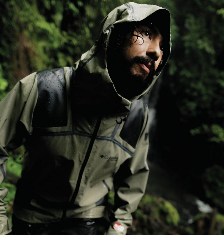 Men's Whistler Peak Waterproof Jacket, Color: Stone Green, image 14