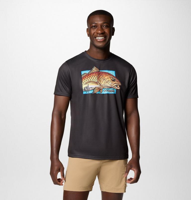 Terminal Tackle PFG X Bentley T-Shirt für Männer, Color: Shark, PFG Bentley Red Head, image 1