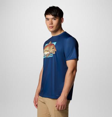 Men's Terminal Tackle PFG X Bentley T-Shirt, Color: Carbon, PFG Bentley Red Head, image 4