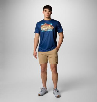 Men's Terminal Tackle PFG X Bentley T-Shirt, Color: Carbon, PFG Bentley Red Head, image 2