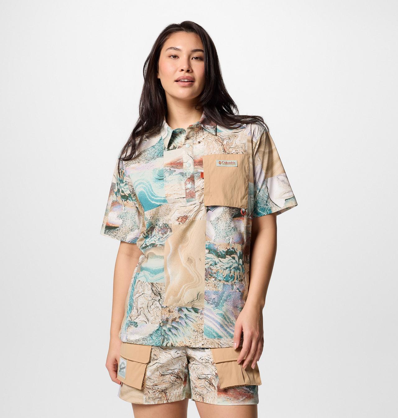 Cove Beach™ Printed Woven Short Sleeve Shirt | 335 | L 3