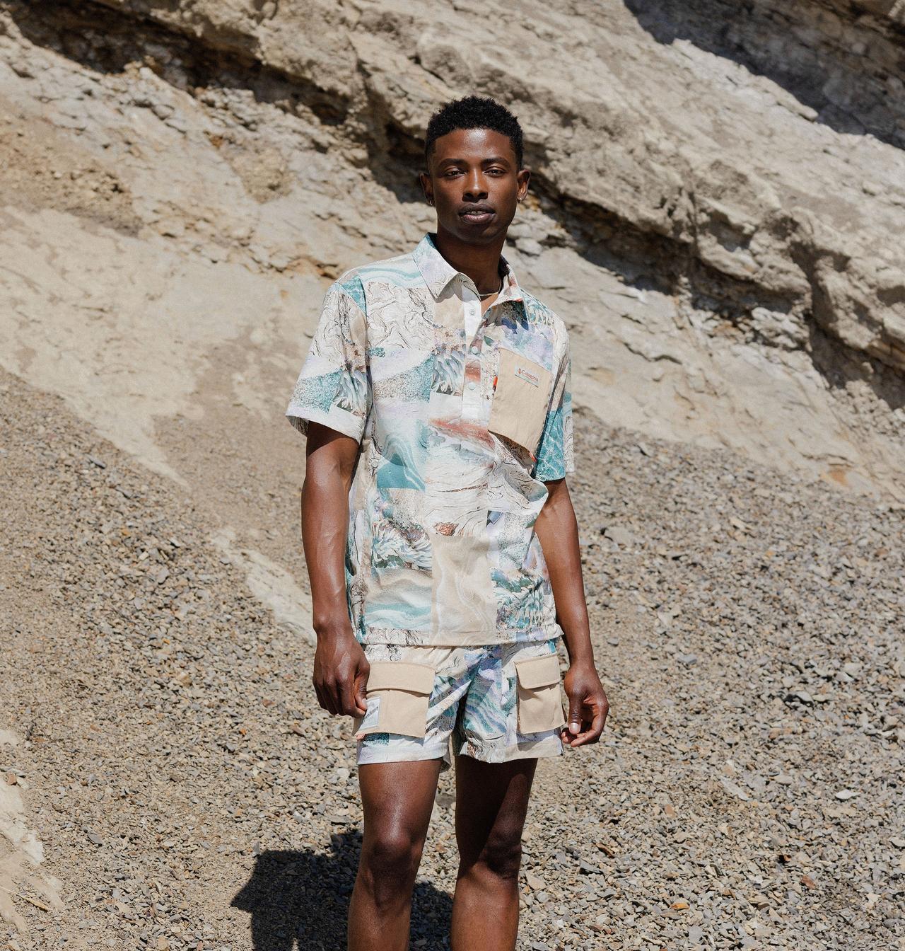 Cove Beach™ Printed Woven Short Sleeve Shirt | 335 | L 12