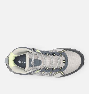 Women's Peakfreak Rush Mid Outdry Hiking Shoe, Color: Shark, Citron Haze, image 4