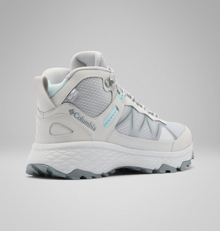 Women's Peakfreak Rush Mid Outdry Hiking Shoe, Color: Grey Ice, Marine Light, image 9