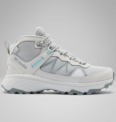 Women's Peakfreak Rush Mid OutDry Shoe, Color: Grey Ice, Marine Light, image 5