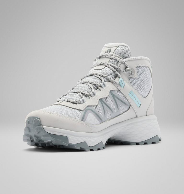 Women's Peakfreak Rush Mid Outdry Hiking Shoe, Color: Grey Ice, Marine Light, image 7