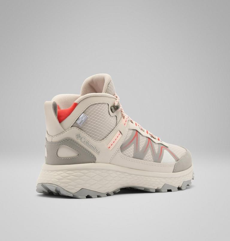 Women's Peakfreak Rush Mid Outdry Hiking Shoe, Color: Cloud Grey, Poppy Red, image 9