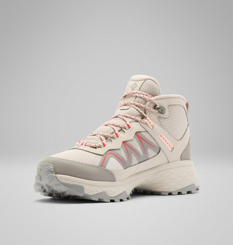 Women's Peakfreak Rush Mid Outdry Hiking Shoe, Color: Cloud Grey, Poppy Red, image 7