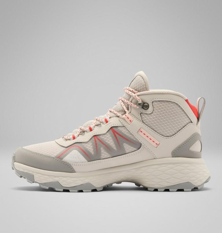 Women's Peakfreak Rush Mid Outdry Hiking Shoe, Color: Cloud Grey, Poppy Red, image 6