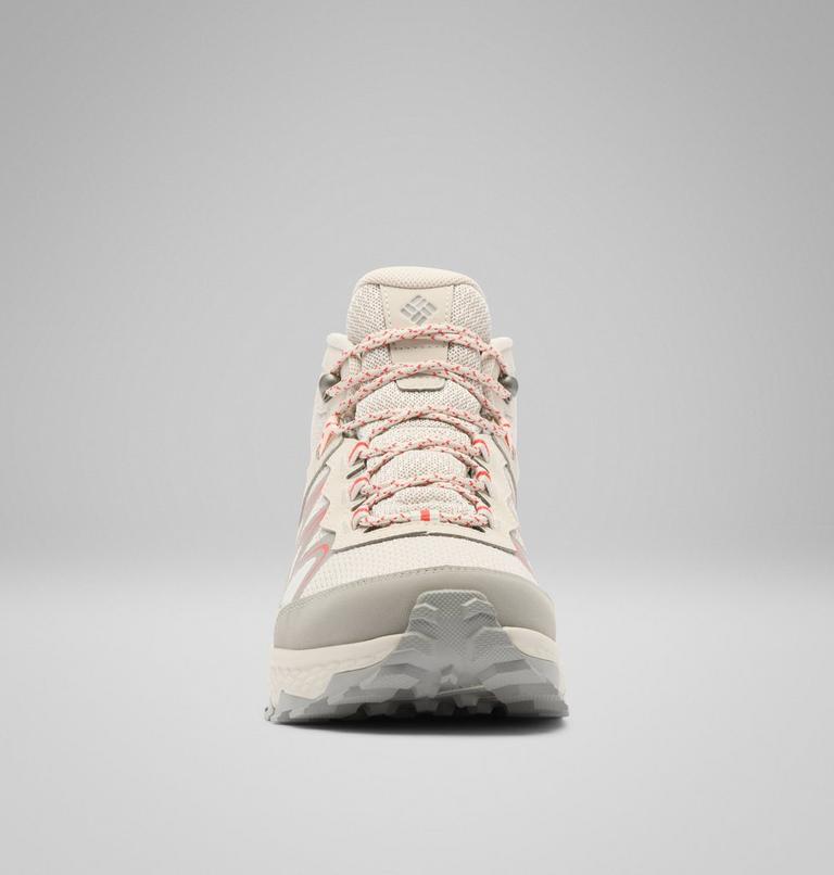 Women's Peakfreak Rush Mid Outdry Hiking Shoe, Color: Cloud Grey, Poppy Red, image 8