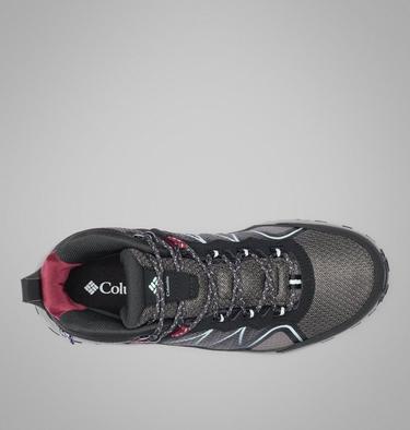 Women's Peakfreak Rush Mid Outdry Hiking Shoe, Color: Dark Grey, Deep Madeira, image 8