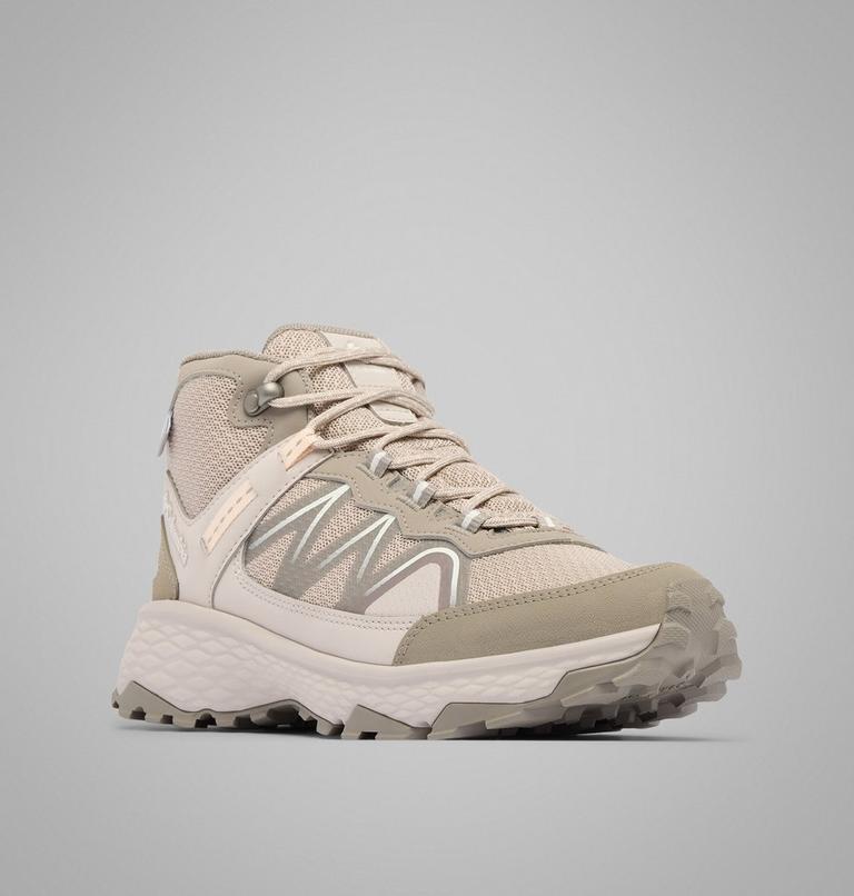 Zapatillas de senderismo Peakfreak Rush Mid Outdry para mujer, Color: Soft Taupe, White Peach, image 3