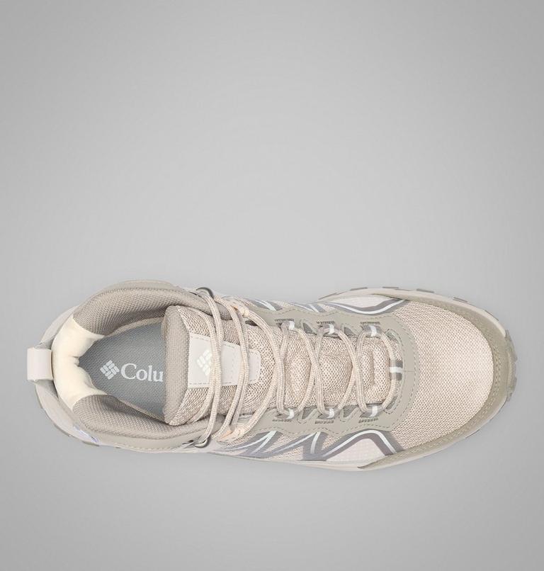 Zapatillas de senderismo Peakfreak Rush Mid Outdry para mujer, Color: Soft Taupe, White Peach, image 4
